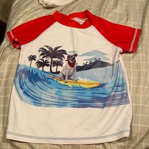 Andy & Evan matching 3t rash guard and swim suit